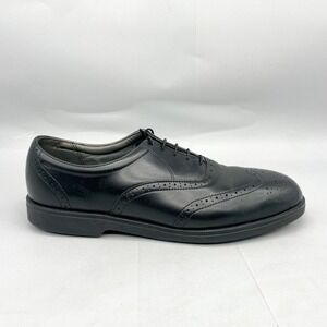 Red Wing 8701 Derby Shoes Mens 12D Black Leather Wingtip Oxford Steel Toe Safety